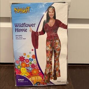 Spirit Halloween Wildflower Hippie Costume- Large 12/14